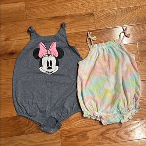 Disney Baby Gray Romper